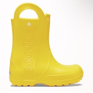 CROCS Kids' Sunny Yellow Waterproof Rain Boot